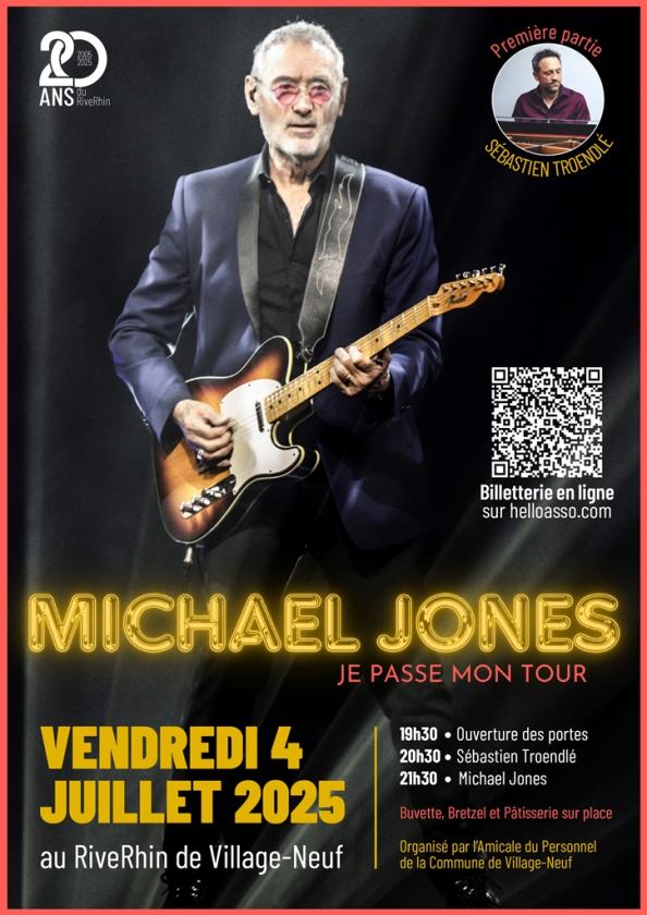 sortie à VILLAGE NEUF, Haut Rhin. MICHAEL JONES EN CONCERT Sortir à VILLAGE NEUF(Haut Rhin). VILLAGE NEUF.