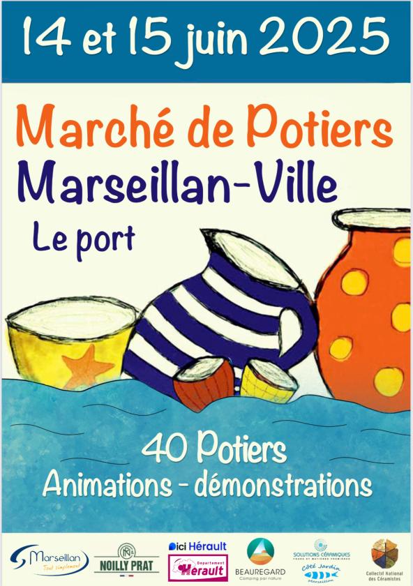 sortie à MARSEILLAN, Hérault. MARCHÉ DE POTIERS DE MARSEILLAN Sortir à MARSEILLAN(Hérault). MARSEILLAN.