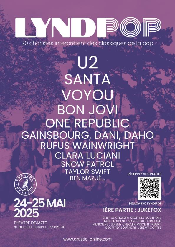 sortie à PARIS, Paris. LYNDIPOP CONCERT Sortir à PARIS(Paris). PARIS.