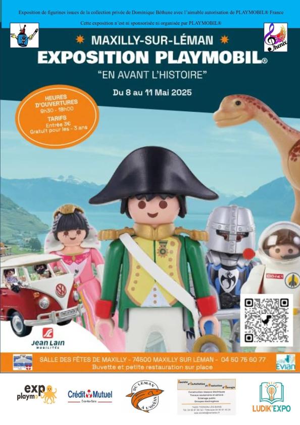 sortie à MAXILLY SUR LEMAN, Haute Savoie. EXPOSITION PLAYMOBIL Sortir à MAXILLY SUR LEMAN(Haute Savoie). MAXILLY SUR LEMAN.