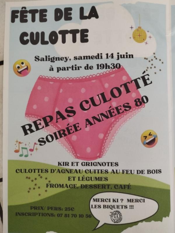 sortie à SALIGNEY, Jura. FETE DE LA CULOTTE Sortir à SALIGNEY(Jura). SALIGNEY.