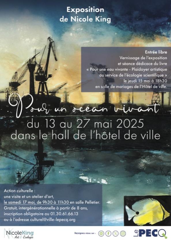 sortie à LE PECQ, Yvelines. EXPOSITION "POUR UN OCÉAN VIVANT" Sortir à LE PECQ(Yvelines). LE PECQ.