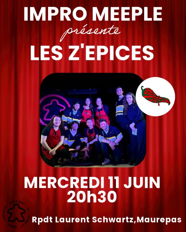 sortie à MAUREPAS, Yvelines. IMPRO AVEC LES Z'ÉPICES AU MEEPLE Sortir à MAUREPAS(Yvelines). MAUREPAS.