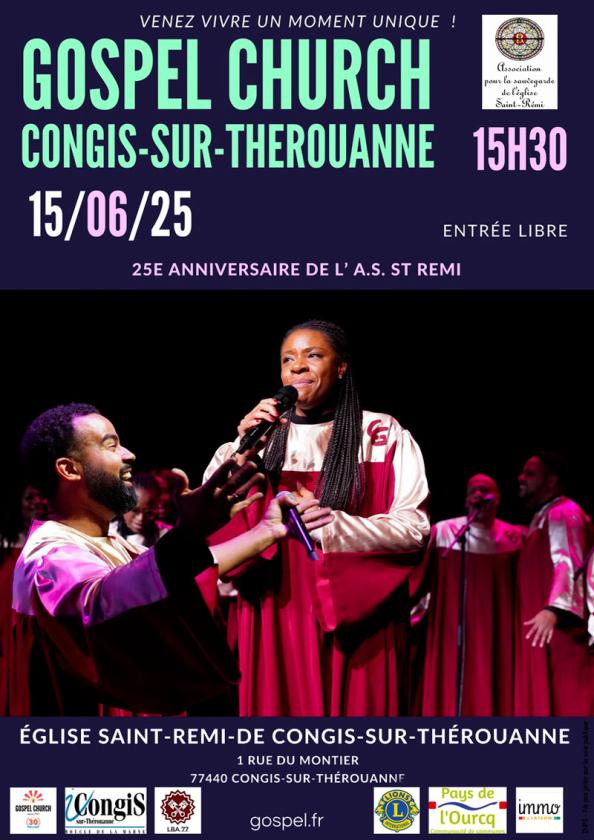 sortie à CONGIS SUR THEROUANNE, Seine et Marne. CONCERT GOSPEL PAR LE GROUPE " GOSPEL CHURCH" Sortir à CONGIS SUR THEROUANNE(Seine et Marne). CONGIS SUR THEROUANNE.