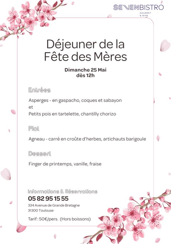 sortie à TOULOUSE, Haute Garonne. DÉJEUNER DE LA FÊTE DES MÈRES Sortir à TOULOUSE(Haute Garonne). TOULOUSE.