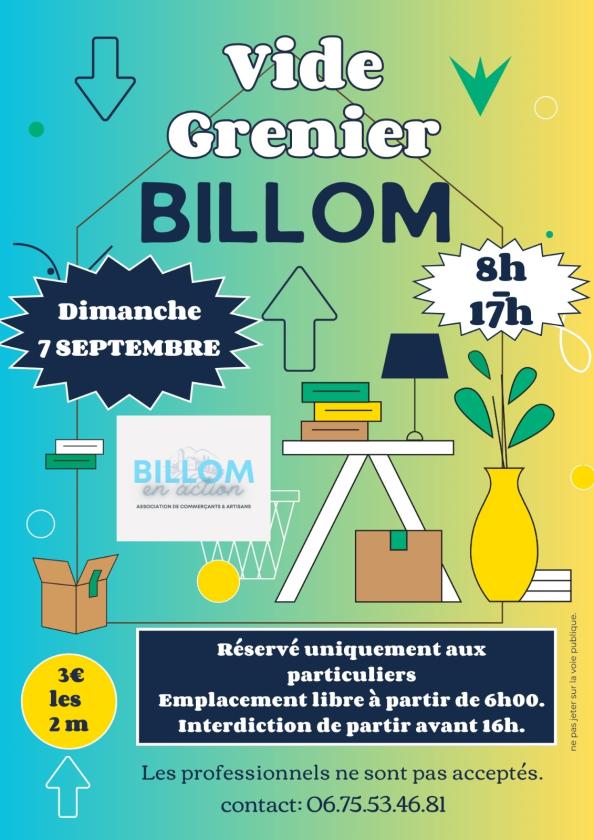 sortie à BILLOM, Puy de Dôme. VIDE GRENIER BILLOM EN ACTION Sortir à BILLOM(Puy de Dôme). BILLOM.