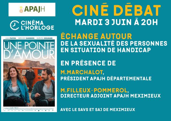 sortie à MEXIMIEUX, Ain. CINÉ DÉBAT – UNE POINTE D’AMOUR Sortir à MEXIMIEUX(Ain). MEXIMIEUX.