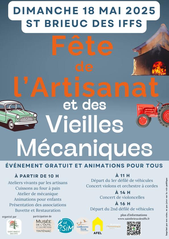 sortie à ST BRIEUC DES IFFS, Ille et Vilaine. FÊTE DE L'ARTISANAT ET DES VIEILLES MÉCANIQUES Sortir à ST BRIEUC DES IFFS(Ille et Vilaine). ST BRIEUC DES IFFS.