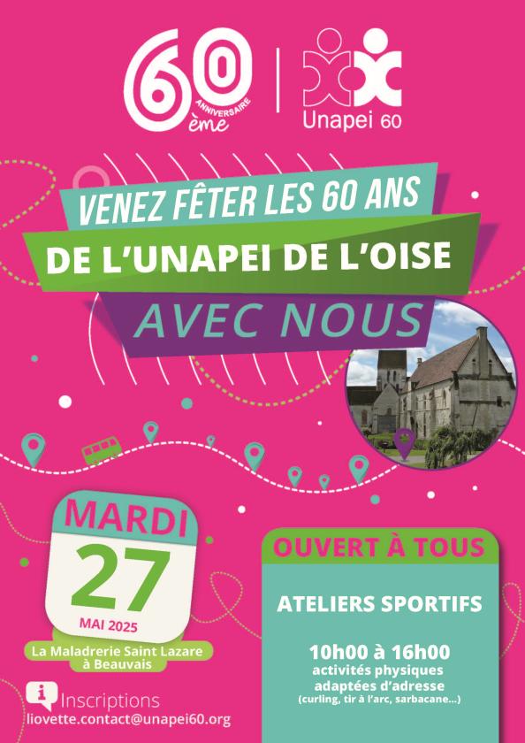 sortie à BEAUVAIS, Oise. 60 ANS DE L'UNAPEI DE L'OISE Sortir à BEAUVAIS(Oise). BEAUVAIS.