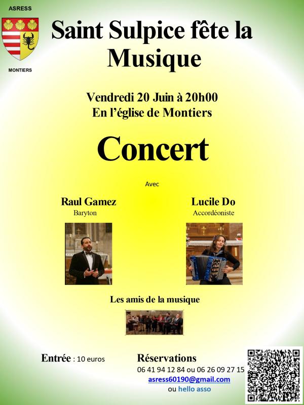 sortie à MONTIERS, Oise. SAINT SULPICE FÊTE LA MUSIQUE Sortir à MONTIERS(Oise). MONTIERS.