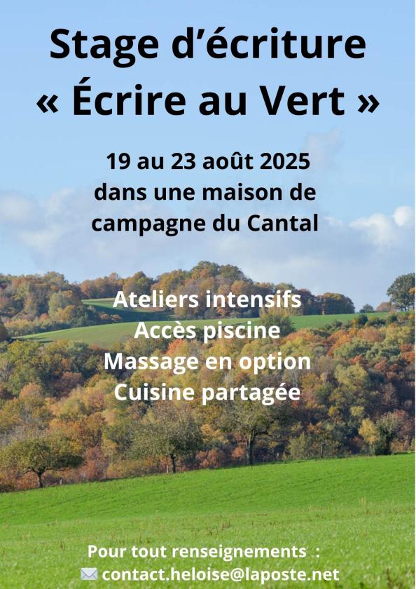 sortie à MAURS, Cantal. ECRIRE AU VERT Sortir à MAURS(Cantal). MAURS.