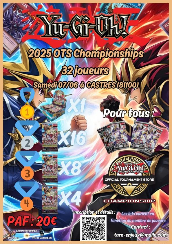 sortie à CASTRES, Tarn. TOURNOI YU-GI-OH! OTS CHAMPIONSHIPS - INTUITION D' Sortir à CASTRES(Tarn). CASTRES.