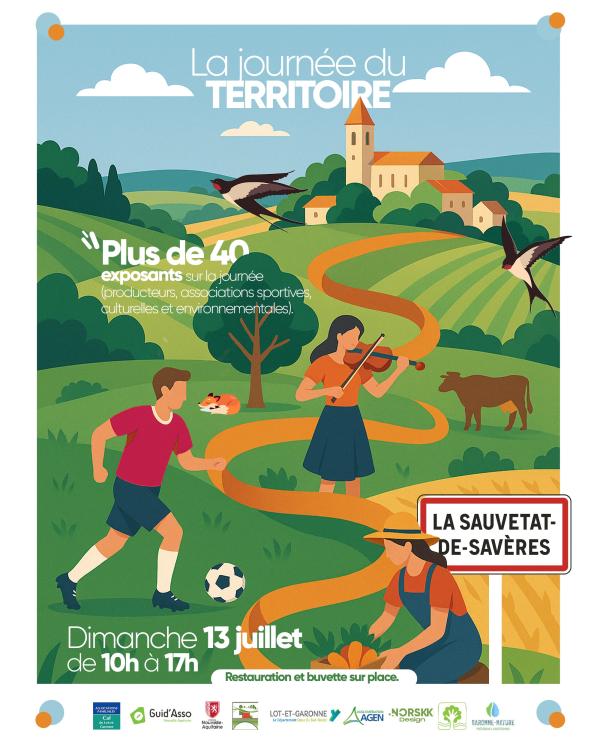 sortie à LA SAUVETAT DE SAVERES, Lot et Garonne. JOURNÉE DU TERRITOIRE Sortir à LA SAUVETAT DE SAVERES(Lot et Garonne). LA SAUVETAT DE SAVERES.