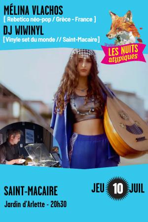 sortie à ST MACAIRE, Gironde. MÉLINA VLACHOS // DJ WIWINYL Sortir à ST MACAIRE(Gironde). ST MACAIRE.