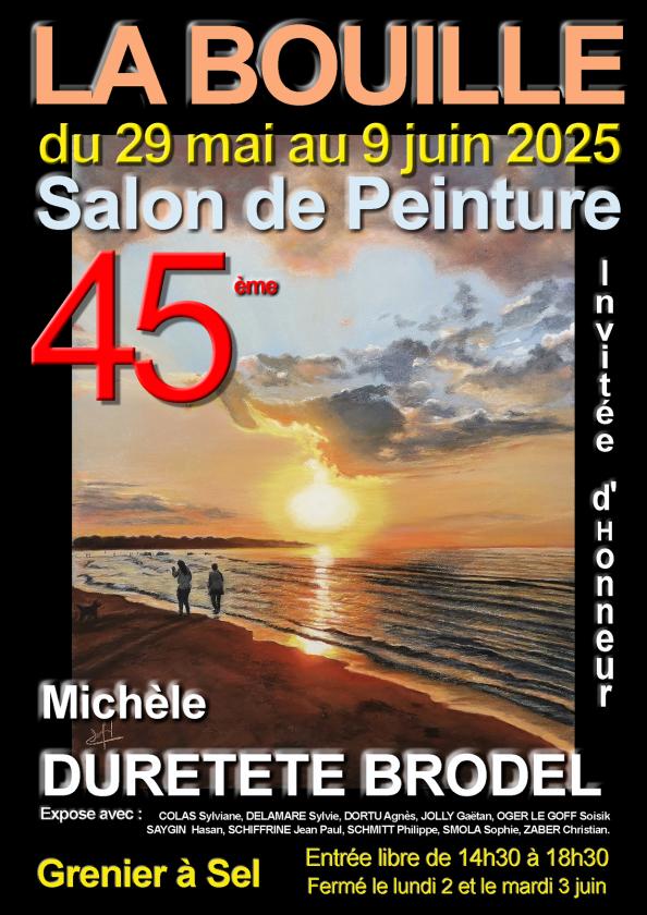 sortie à LA BOUILLE, Seine Maritime. 45 ÈME SALON DE PEINTURE Sortir à LA BOUILLE(Seine Maritime). LA BOUILLE.