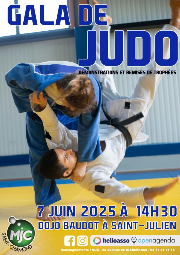 sortie à ST JULIEN EN JAREZ, Loire. GALA DE JUDO Sortir à ST JULIEN EN JAREZ(Loire). ST JULIEN EN JAREZ.