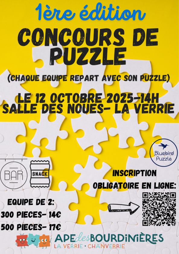 sortie à LA VERRIE, Vendée. CONCOURS DE PUZZLE Sortir à LA VERRIE(Vendée). LA VERRIE.