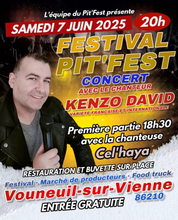 sortie à VOUNEUIL SUR VIENNE, Vienne. FESTIVAL PIT'FEST Sortir à VOUNEUIL SUR VIENNE(Vienne). VOUNEUIL SUR VIENNE.