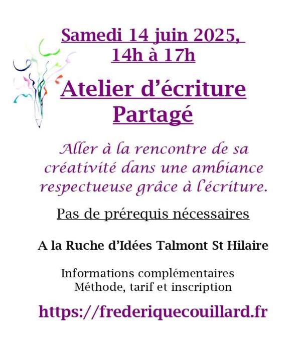 sortie à TALMONT ST HILAIRE, Vendée. ATELIER D'ÉCRITURE PARTAGÉ Sortir à TALMONT ST HILAIRE(Vendée). TALMONT ST HILAIRE.