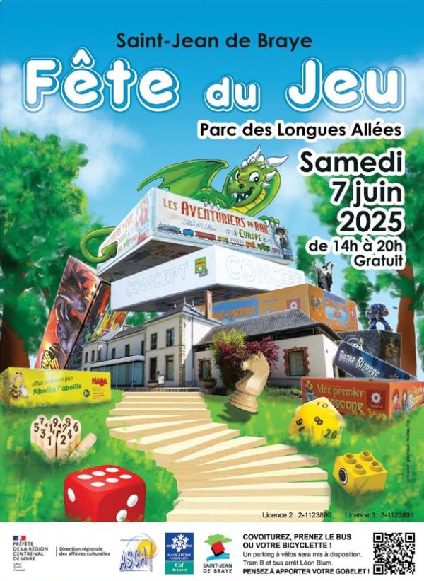 sortie à ST JEAN DE BRAYE, Loiret. FÊTE DU JEU Sortir à ST JEAN DE BRAYE(Loiret). ST JEAN DE BRAYE.
