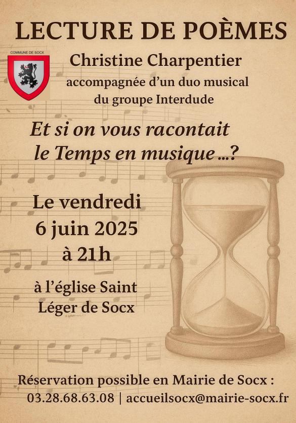 sortie à SOCX, Nord. ET SI ON VOUS RACONTAIT LE TEMPS EN MUSIQUE? Sortir à SOCX(Nord). SOCX.