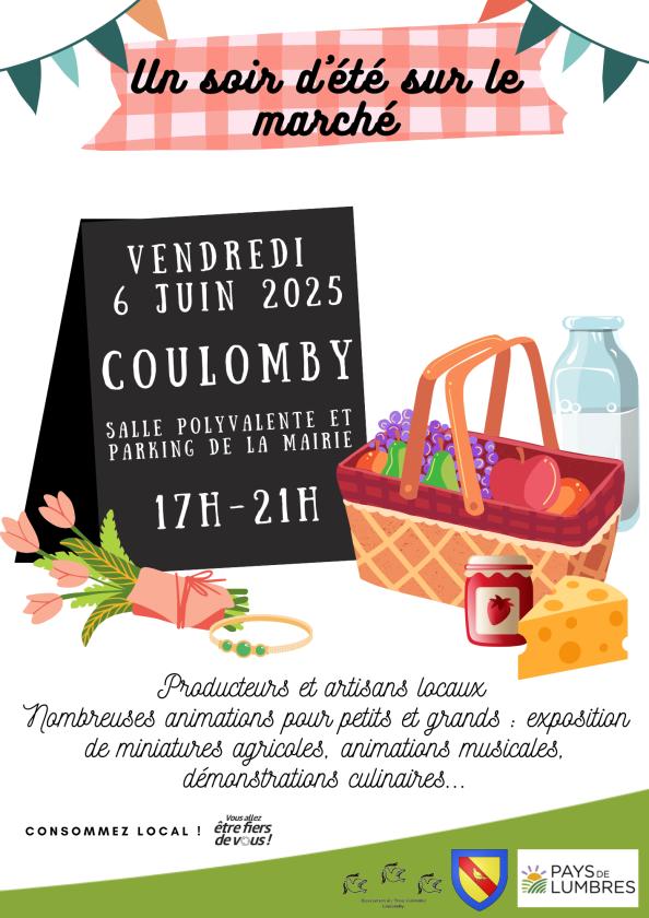 sortie à COULOMBY, Pas de Calais. UN SOIR D'ÉTÉ SUR LE MARCHÉ Sortir à COULOMBY(Pas de Calais). COULOMBY.