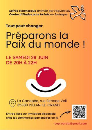 sortie à PLELAN LE GRAND, Ille et Vilaine. TOUT PEUT CHANGER... PRÉPARONS LA PAIX DU MONDE ! Sortir à PLELAN LE GRAND(Ille et Vilaine). PLELAN LE GRAND.