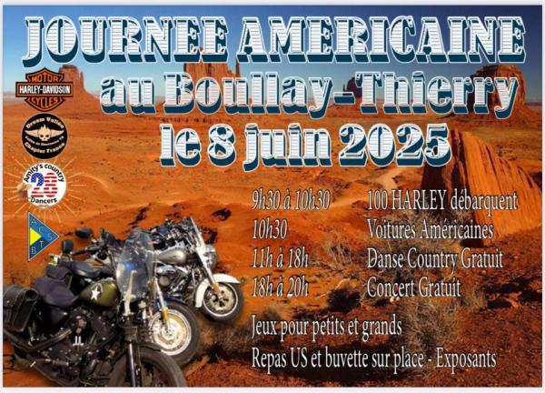 sortie à LE BOULLAY THIERRY, Eure et Loir. JOURNÉE AMÉRICAINE Sortir à LE BOULLAY THIERRY(Eure et Loir). LE BOULLAY THIERRY.