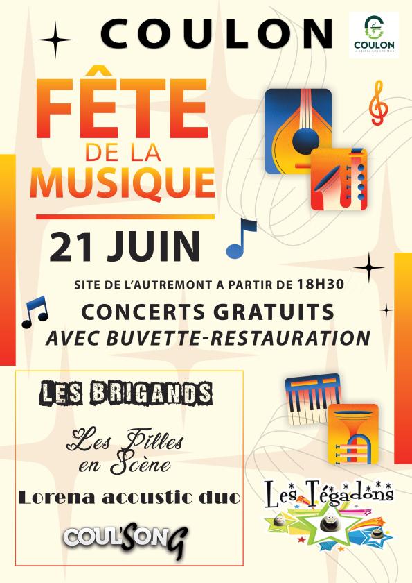 sortie à COULON, Deux Sèvres. FÊTE DE LA MUSIQUE À COULON Sortir à COULON(Deux Sèvres). COULON.