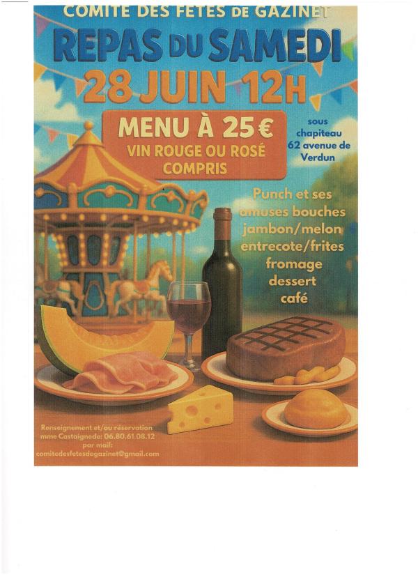 sortie à GAZINET, Gironde. REPAS DU 28 JUIN Sortir à GAZINET(Gironde). GAZINET.