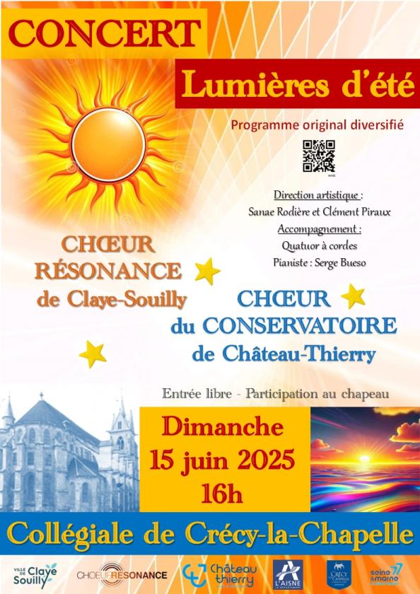 sortie à CRECY LA CHAPELLE, Seine et Marne. CONCERT "LUMIÈRES D'ÉTÉ" Sortir à CRECY LA CHAPELLE(Seine et Marne). CRECY LA CHAPELLE.