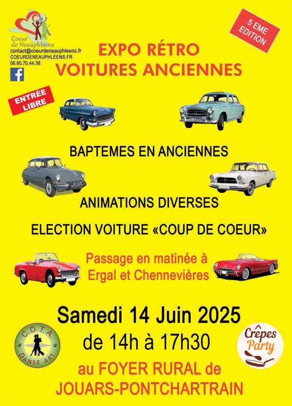 sortie à JOUARS PONTCHARTRAIN, Yvelines. EXPOSITION RÉTRO DES VOITURES ANCIENNES Sortir à JOUARS PONTCHARTRAIN(Yvelines). JOUARS PONTCHARTRAIN.
