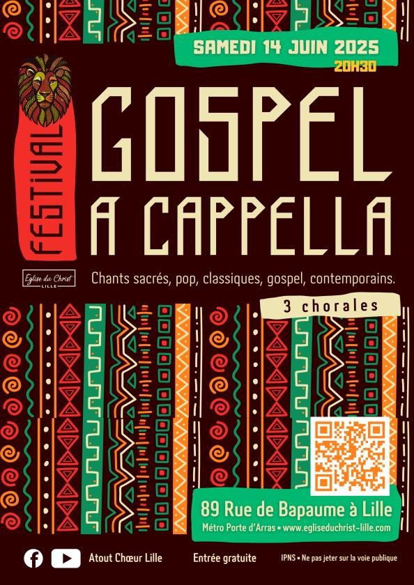 sortie à LILLE, Nord. FESTIVAL GOSPEL ACAPELLA Sortir à LILLE(Nord). LILLE.