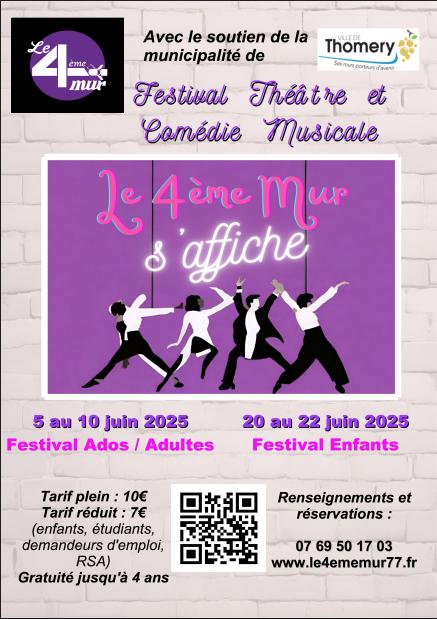 sortie à THOMERY, Seine et Marne. LE 4ÈME MUR S'AFFICHE Sortir à THOMERY(Seine et Marne). THOMERY.