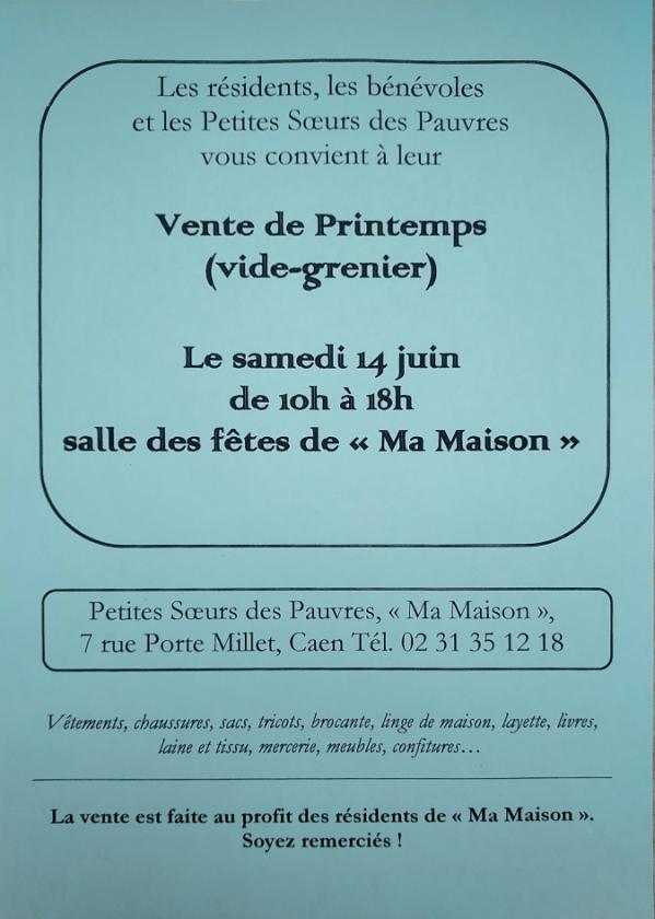 sortie à CAEN, Calvados. VENTE DE PRINTEMPS/VIDE-GRENIER Sortir à CAEN(Calvados). CAEN.