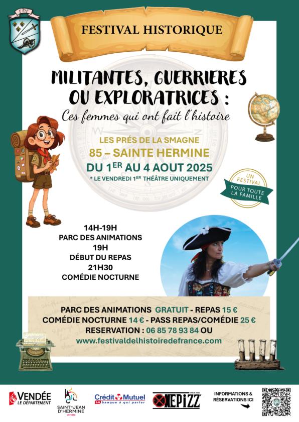 sortie à STE HERMINE, Vendée. "CES FEMMES QUI ONT FAIT L'HISTOIRE" Sortir à STE HERMINE(Vendée). STE HERMINE.