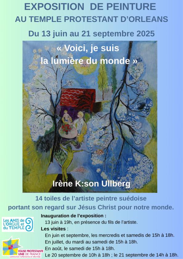 sortie à ORLEANS, Loiret. EXPOSITION IRÈNE K:SON ULLBERG Sortir à ORLEANS(Loiret). ORLEANS.