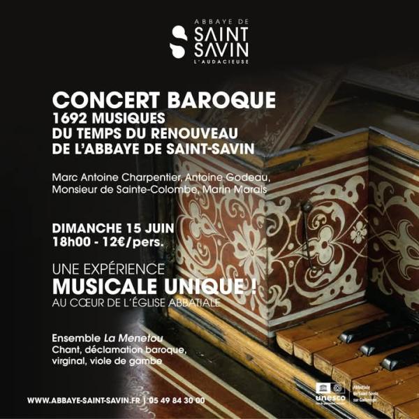 sortie à ST SAVIN, Vienne. CONCERT BAROQUE Sortir à ST SAVIN(Vienne). ST SAVIN.