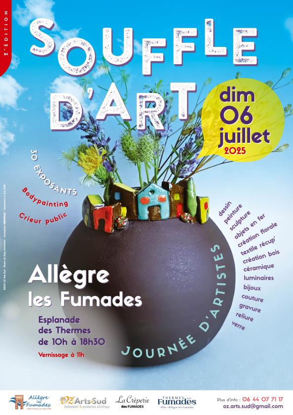 sortie à ALLEGRE LES FUMADES, Gard. SOUFFLE D'ART#2 Sortir à ALLEGRE LES FUMADES(Gard). ALLEGRE LES FUMADES.