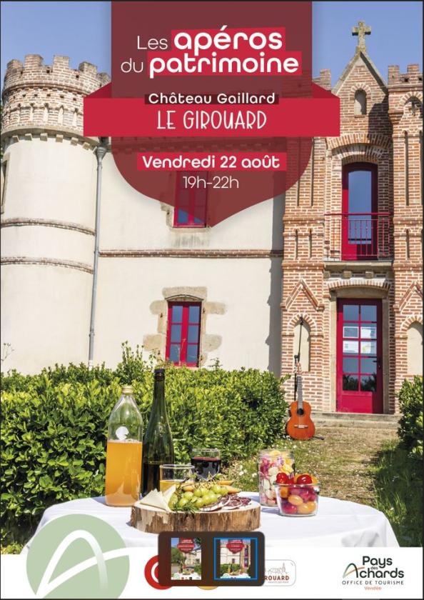 sortie à LE GIROUARD, Vendée. LES APÉROS DU PATRIMOINE Sortir à LE GIROUARD(Vendée). LE GIROUARD.