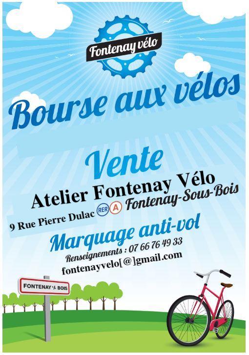 sortie à FONTENAY SOUS BOIS, Val de Marne. BOURSE AUX VÉLOS Sortir à FONTENAY SOUS BOIS(Val de Marne). FONTENAY SOUS BOIS.