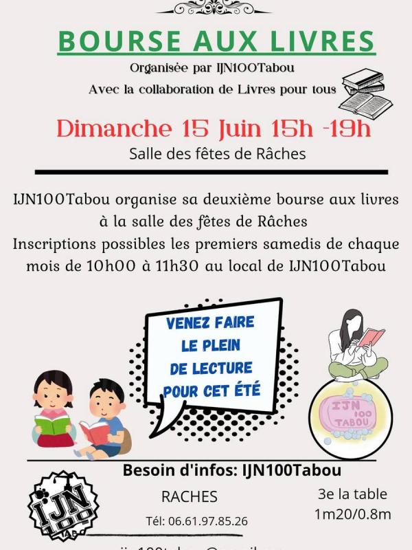 sortie à RACHES, Nord. BOURSE AUX LIVRES Sortir à RACHES(Nord). RACHES.