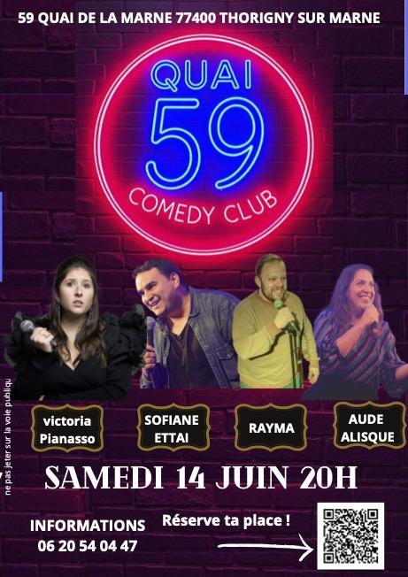 sortie à THORIGNY SUR MARNE, Seine et Marne. QUAI 59 COMEDY CLUB Sortir à THORIGNY SUR MARNE(Seine et Marne). THORIGNY SUR MARNE.