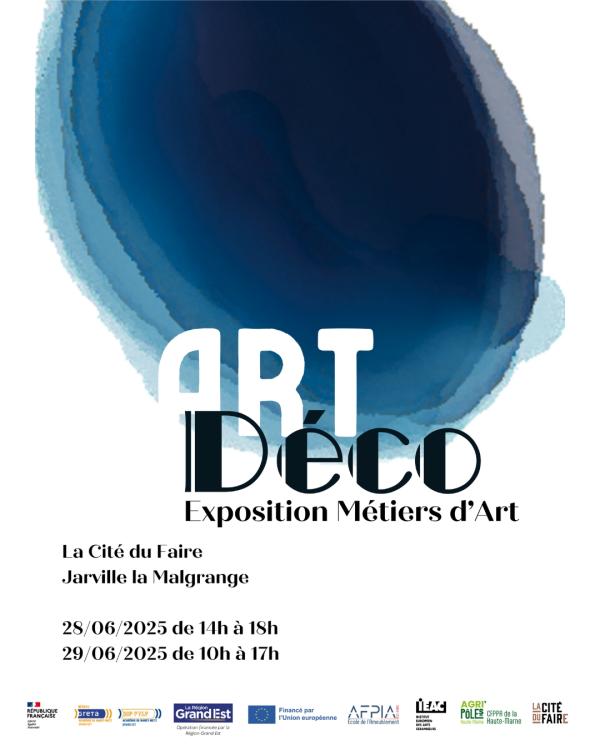 sortie à JARVILLE LA MALGRANGE, Meurthe et Moselle. ART DÉCO – EXPOSITION MÉTIERS D’ART Sortir à JARVILLE LA MALGRANGE(Meurthe et Moselle). JARVILLE LA MALGRANGE.