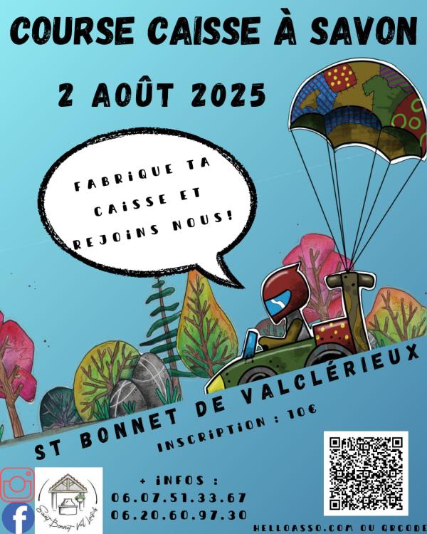 sortie à ST BONNET DE VALCLERIEUX, Drôme. COURSE DE CAISSE À SAVON ST BONNET DE VALCLERIEUX Sortir à ST BONNET DE VALCLERIEUX(Drôme). ST BONNET DE VALCLERIEUX.