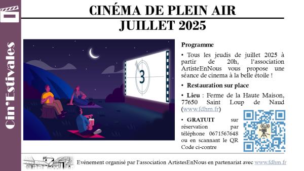 sortie à ST LOUP DE NAUD, Seine et Marne. CIN'ESTIVALES 2025 Sortir à ST LOUP DE NAUD(Seine et Marne). ST LOUP DE NAUD.
