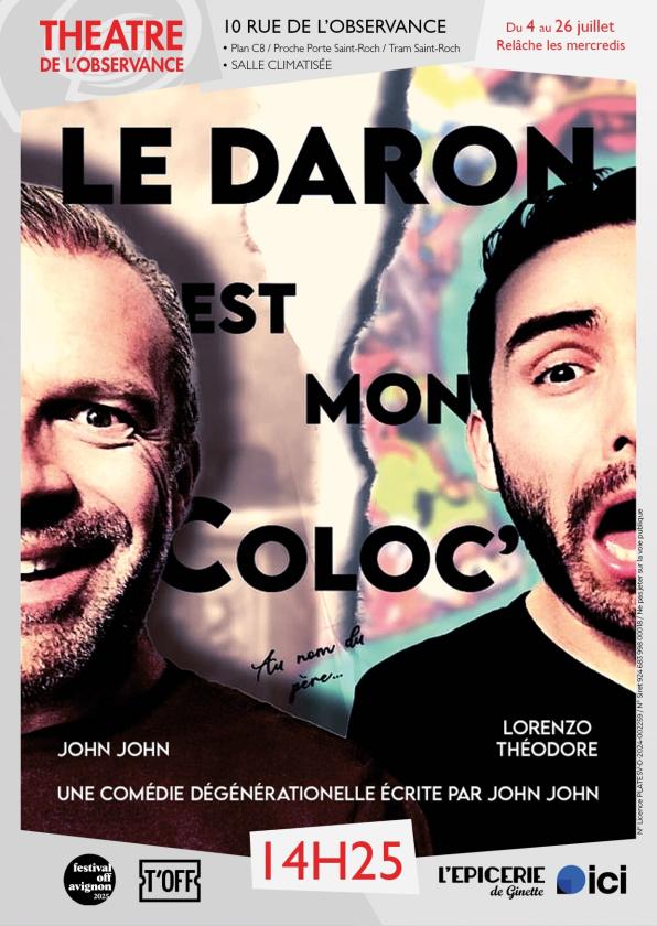sortie à AVIGNON, Vaucluse. LE DARON EST MON COLOC' Sortir à AVIGNON(Vaucluse). AVIGNON.