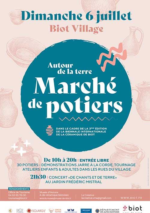 sortie à BIOT, Alpes Maritimes. MARCHÉ POTIER DE BIOT Sortir à BIOT(Alpes Maritimes). BIOT.