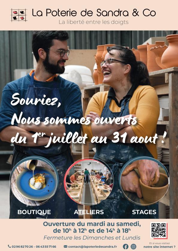 sortie à CORSEUL, Côtes d'Armor. ATELIER DE POTERIE DE L'ÉTÉ Sortir à CORSEUL(Côtes d'Armor). CORSEUL.