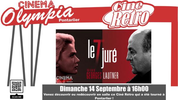 sortie à PONTARLIER, Doubs. LE SEPTIÈME JURÉ - CINÉ RÉTRO LOCAL Sortir à PONTARLIER(Doubs). PONTARLIER.